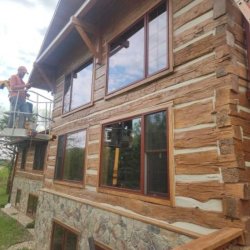 Log home restoration service (Kasota) picture